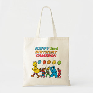Sesame Street Pals   Birthday Balloons Tote Bag