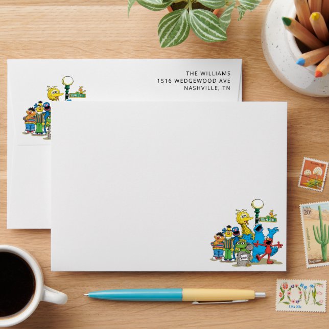 Sesame Street Pals Birthday Envelope (Desk)