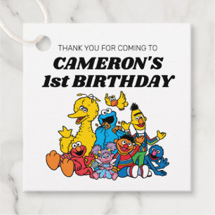 Sesame Street Pals Birthday Favour Tags