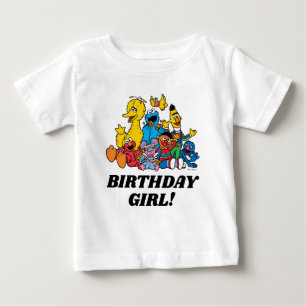 Sesame Street Pals Birthday Girl Baby T-Shirt