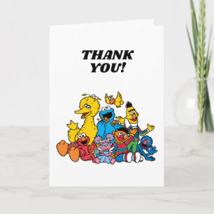 Sesame Street Pals Birthday Thank You Card