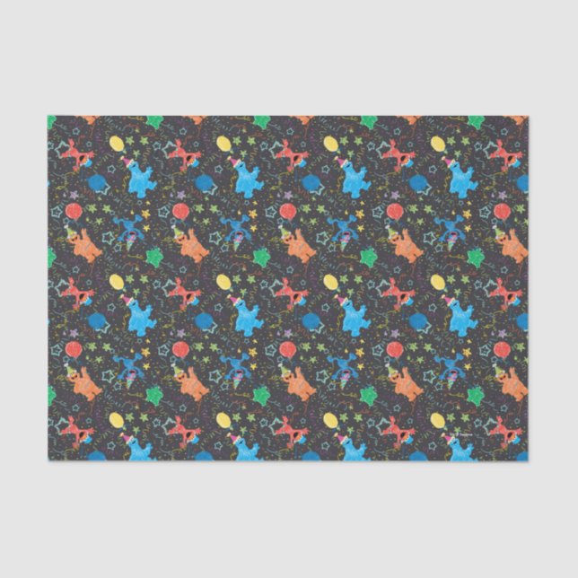 Sesame Street Pals Chalkboard Rainbow Tissue Paper (Front)