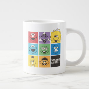 Sesame Street Pals Colour Blocks Large Coffee Mug