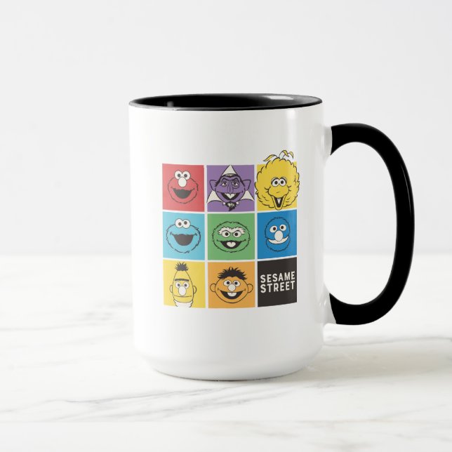 Sesame Street Pals | Colour Blocks Mug (Right)