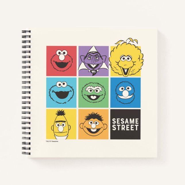 Sesame Street Pals | Colour Blocks Notebook (Front)