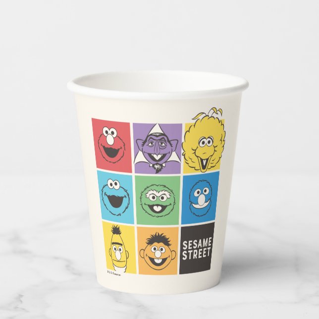 Sesame Street Pals | Colour Blocks Paper Cups (Front)