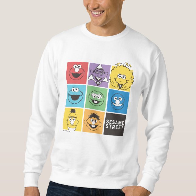 Sesame Street Pals | Colour Blocks Sweatshirt (Front)
