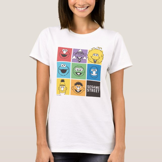 Sesame Street Pals | Colour Blocks T-Shirt (Front)