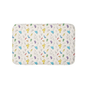 Sesame Street Pals Colourful Vintage Pattern Bath Mat