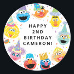Sesame Street Pals Confetti Birthday Classic Round Sticker<br><div class="desc">Add a playful touch to your celebration with the Sesame Street Pals Confetti Birthday Classic Round Sticker. Featuring Elmo,  Cookie Monster,  Big Bird,  and Abby Cadabby surrounded by vibrant confetti accents,  this cheerful design is perfect for decorating party favours,  invitations,  or thank-you notes at your Sesame Street-themed birthday party.</div>