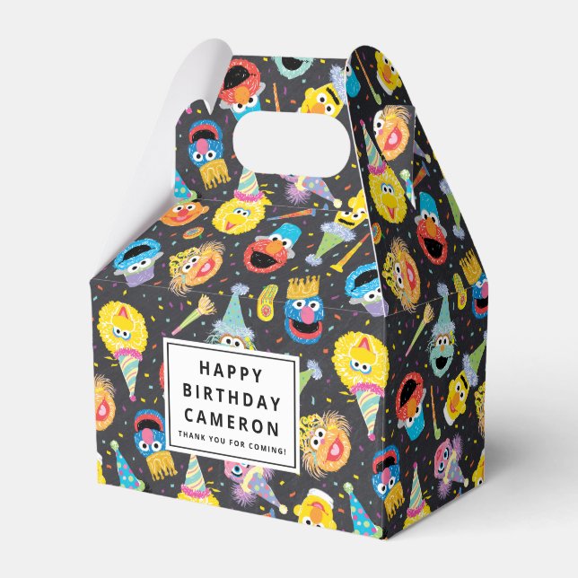 Sesame Street Pals Confetti Birthday Favour Box (Front Side)
