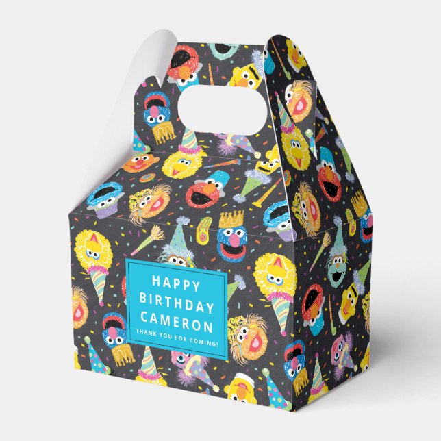 Sesame Street Pals Confetti Birthday Favour Box (Front Side)