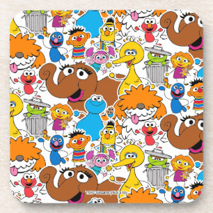 Sesame Street Pals Doodley Pattern Coaster