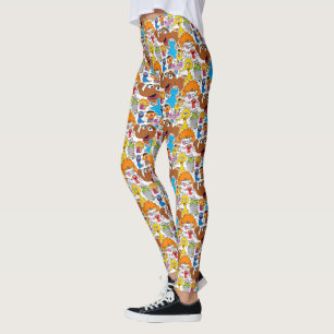 Sesame Street Pals Doodley Pattern Leggings