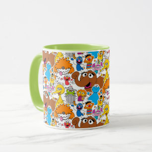 Sesame Street Pals Doodley Pattern Mug