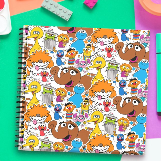 Sesame Street Pals Doodley Pattern Notebook (Creator Uploaded)