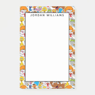 Sesame Street Pals Doodley Pattern Post-it Notes