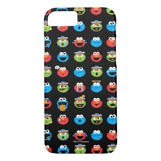 Sesame Street Pals Emoji Pattern Case-Mate iPhone Case (Back)