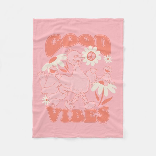 Sesame Street Pals | Good Vibes Fleece Blanket (Front)