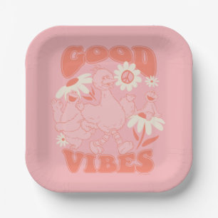 Sesame Street Pals Good Vibes Paper Plate