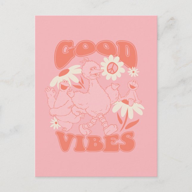 Sesame Street Pals | Good Vibes Postcard (Front)