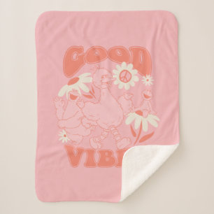 Sesame Street Pals Good Vibes Sherpa Blanket