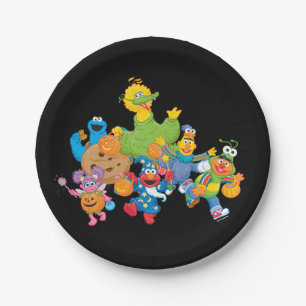 Sesame Street Pals   Halloween Costumes Paper Plate