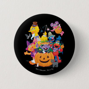 Sesame Street Pals Happy Halloween 6 Cm Round Badge