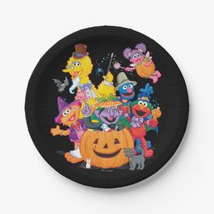 Sesame Street Pals   Happy Halloween Paper Plate
