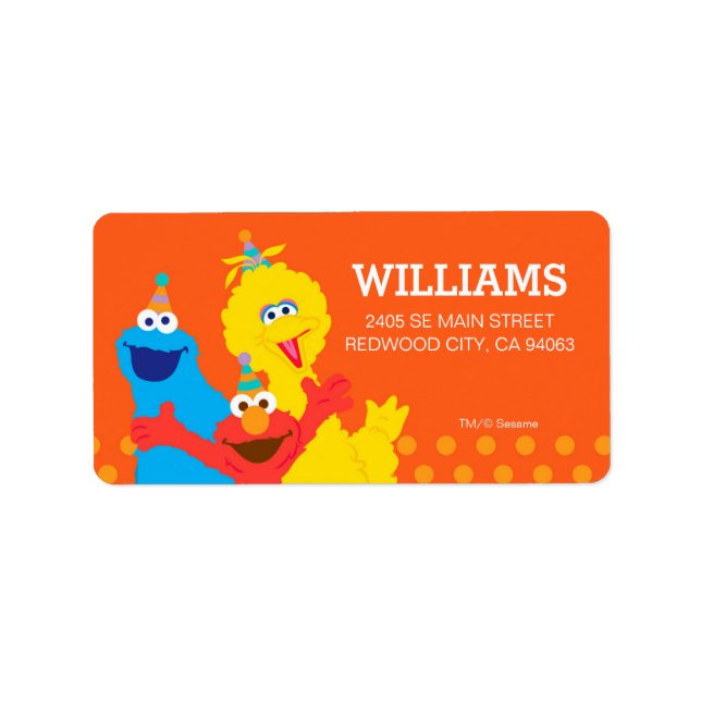 Sesame Street Pals Label (Front)