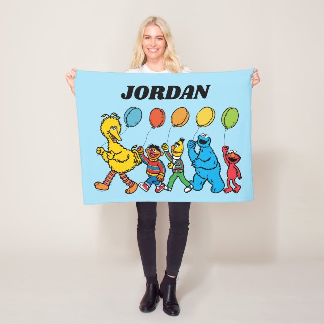Sesame Street Pals | Party Balloons Fleece Blanket (In Situ)
