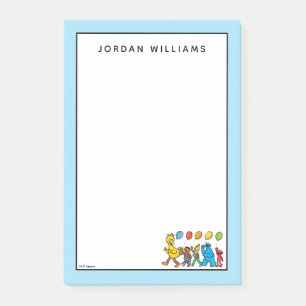 Sesame Street Pals Party Balloons Post-it Notes