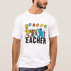 Sesame Street Pals Party Balloons Teacher T-Shirt