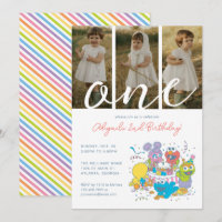 Sesame Street Pals Pastel | 1st Birthday Photo