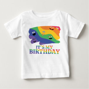 Sesame Street Pals Rainbow Birthday  Baby T-Shirt