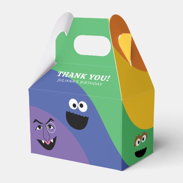Sesame Street Pals Rainbow Favour Box (Back Side)