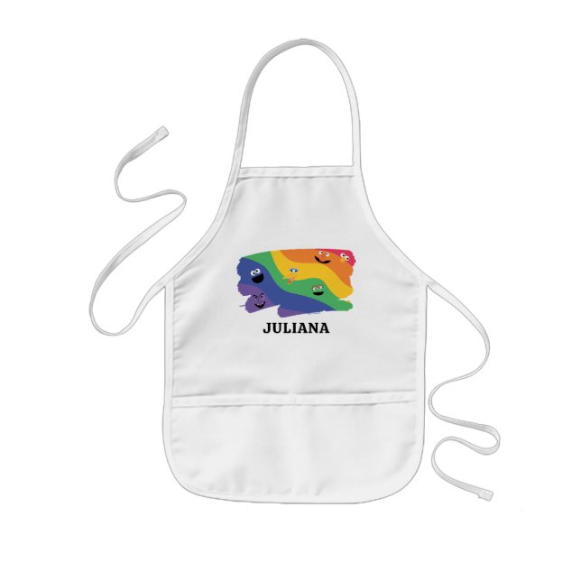 Sesame Street Pals Rainbow Kids Apron (Front)
