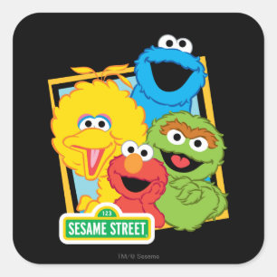 Sesame Street Pals Square Sticker