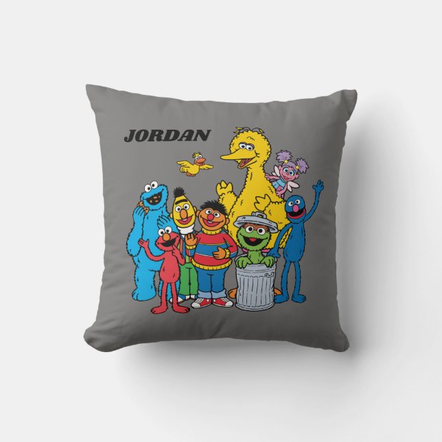 Sesame Street Pals Waving Cushion (Front)