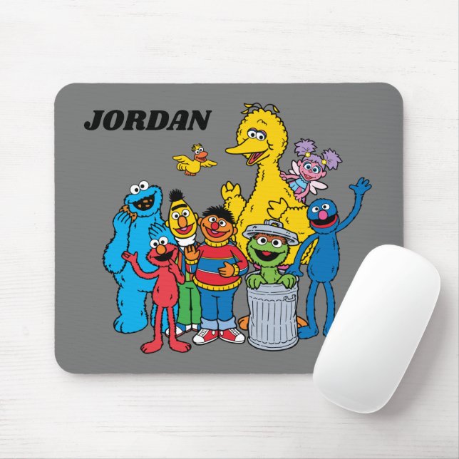 Sesame Street Pals Waving Mouse Mat (With Mouse)
