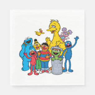 Sesame Street Pals Waving Napkin