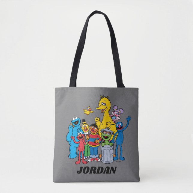 Sesame Street Pals Waving Tote Bag (Front)