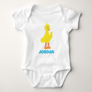 Sesame Street   Personalised Big Bird Baby Bodysuit