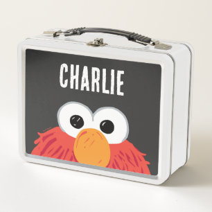 Sesame Street Personalised Elmo Big Face Metal Lunch Box