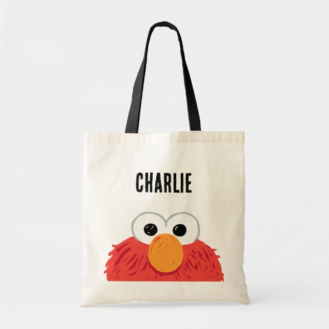 Sesame Street | Personalised Elmo Big Face Tote Bag (Front)