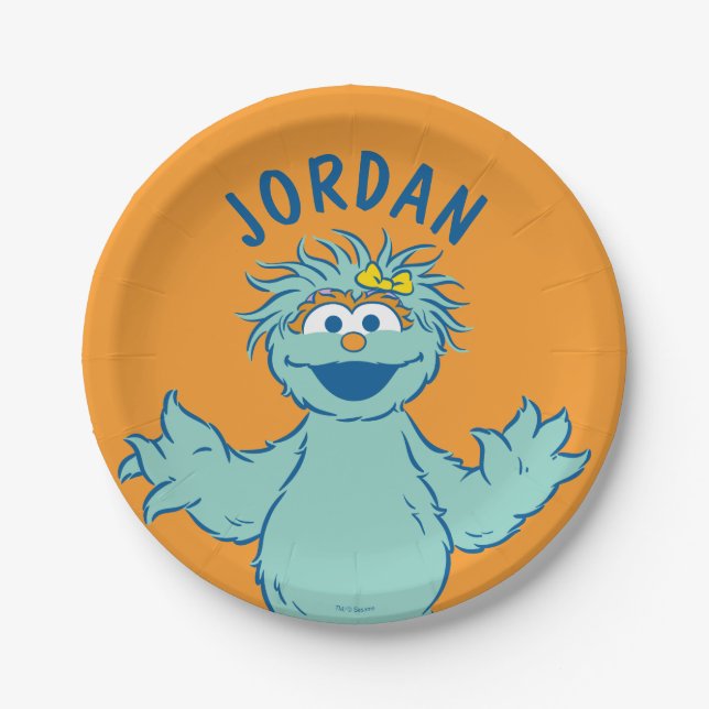 Sesame Street | Personalised Rosita Paper Plate (Front)