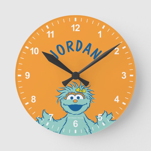 Sesame Street | Personalised Rosita Round Clock (Front)