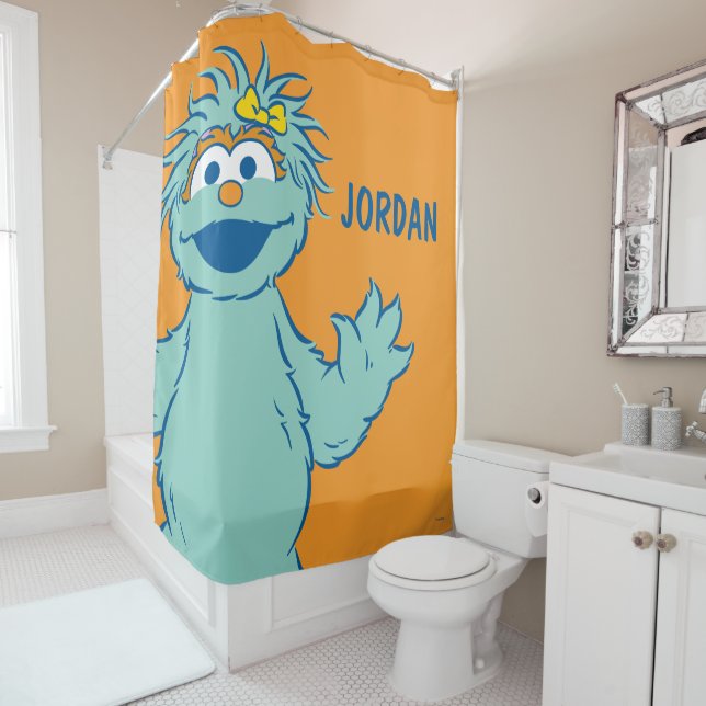 Sesame Street | Personalised Rosita Shower Curtain (In Situ)