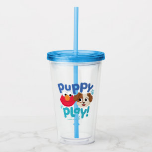Sesame Street Puppy Play Elmo & Tango Acrylic Tumbler