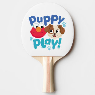 Sesame Street Puppy Play Elmo & Tango Ping Pong Paddle